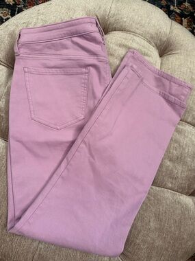 NYDJ Lavender Ankle Jeans 12 EUC